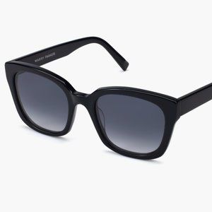 Warby Parker Aubrey Sunglasses, Jet Black, Narrow